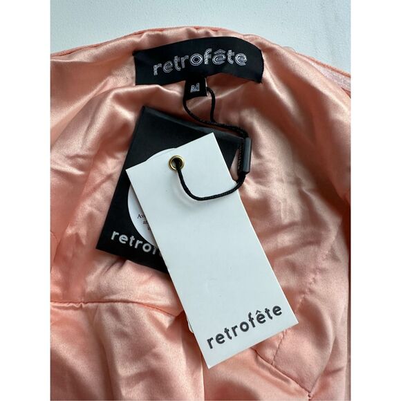 NWT Retrofete ANASTASIA SEQUIN FEATHER DRESS SIZE M $798 - Picture 10 of 11